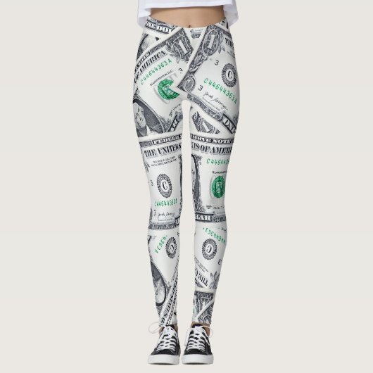 Dollar Bill Money Leggings (Vorderseite)