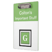 Dollar Bill Top monochromatisch Klemmbrett (Links)