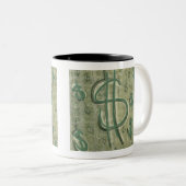 Dollar Dollar-Motivation Hustle Unternehmer Leben Zweifarbige Tasse (VorderseiteRechts)