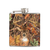 Dollar Fall-Camouflage-in den weißen Flachmann (Vorderseite)