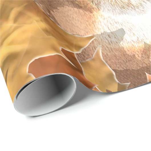 Dollar Fall-Camouflage-in den weißen Geschenkpapier (Rolleneckpunkt)