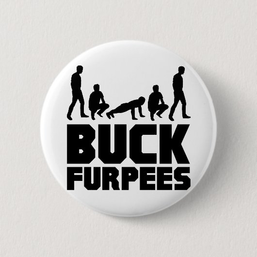 Dollar Furpees -- Burpees Fitness Button (Vorderseite)