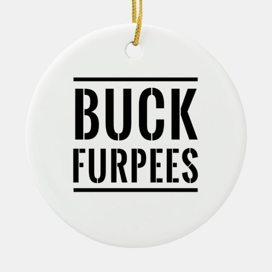Dollar Furpees Keramikornament (Vorne)