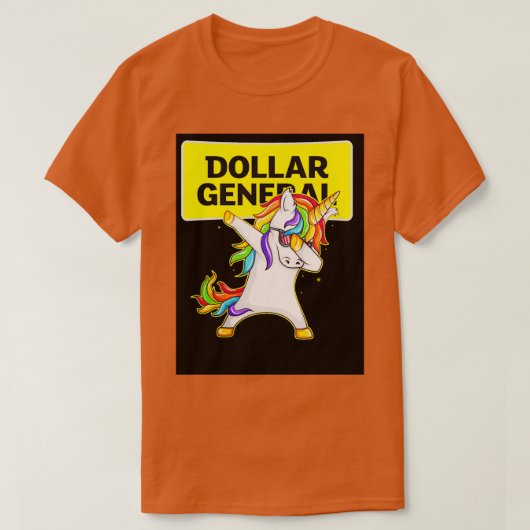 Dollar General Dollar General Unicorn Dabbing Unis T-Shirt (Design vorne)