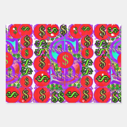 Dollar Geschenkpapier Set (Vorderseite 2)