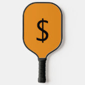 Dollar $ign Orange  Pickleball Schläger (Rückseite)