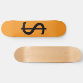 Dollar $ign Orange  Skateboard (Horizontal)