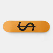 Dollar $ign Orange  Skateboard (Horizontal)