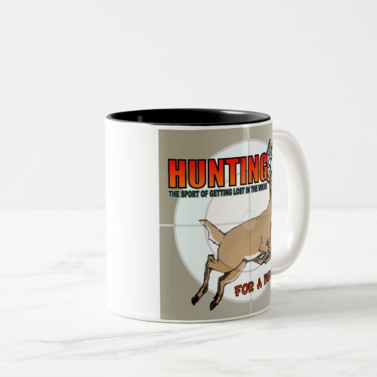 Dollar-Jagd-Tasse Zweifarbige Tasse (VorderseiteRechts)