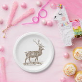 Dollar-Maultierhirsch-Briefbeschwerer-Art Pappteller (Party)
