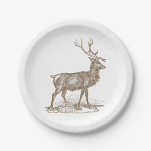 Dollar-Maultierhirsch-Briefbeschwerer-Art Pappteller