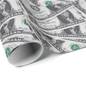 Dollar merkt 1 Dollar Geschenkpapier (Rolleneckpunkt)