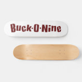 Dollar-O-neun Skateboard-- rotes u. weißes Logo Skateboard (Horizontal)