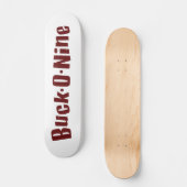 Dollar-O-neun Skateboard-- rotes u. weißes Logo Skateboard (Vorderseite)