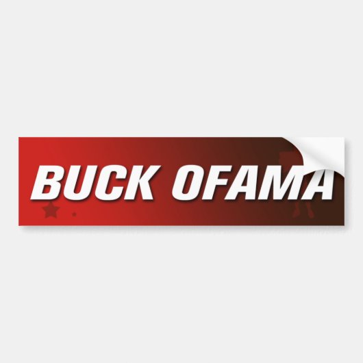 Dollar Ofama Autoaufkleber (Vorne)