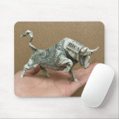 Dollar Origami Stier Mousepad (Mit Mouse)