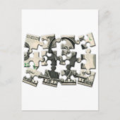 Dollar-Puzzle Postkarte (Vorderseite)