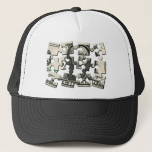 Dollar-Puzzlespiel Truckerkappe