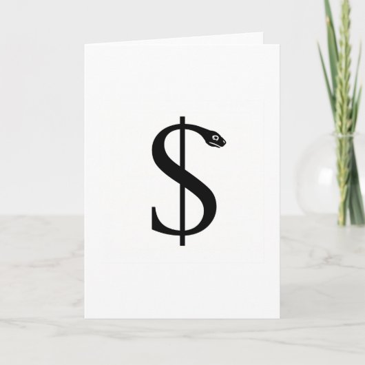 DOLLAR REDESIGN / HEILGELD  KARTE (Vorderseite)