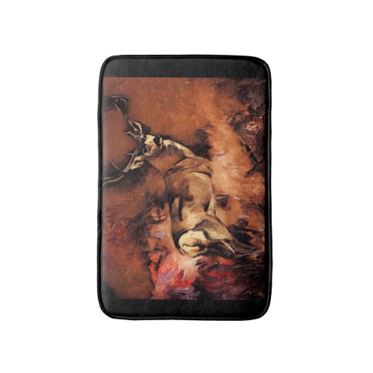 Dollar-Rotwild-Kunst Badematte (Vorderseite Vertikal)