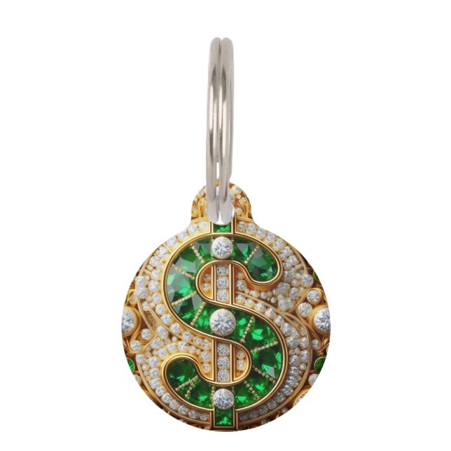 Dollar Sign  Haustiermarke (Vorderseite)