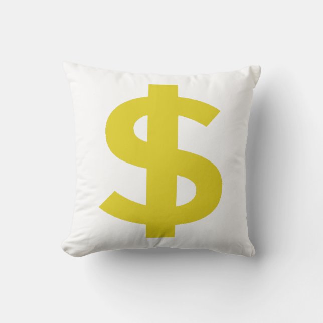 Dollar Sign Kissen (Vorderseite)