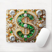 Dollar Sign Mousepad (Mit Mouse)