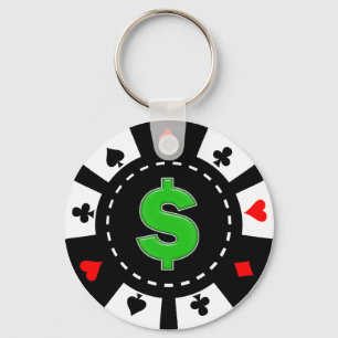 DOLLAR SIGN POKER CHIP SCHLÜSSELANHÄNGER