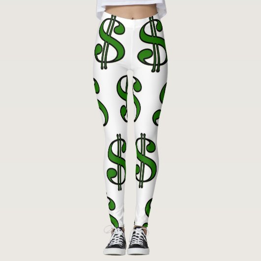***DOLLAR SIGNE GALORE*** LEGGINGS (Vorderseite)
