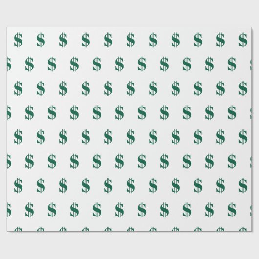 Dollar Signs Geschenkpapier (Flach)