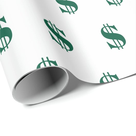 Dollar Signs Geschenkpapier (Rolleneckpunkt)