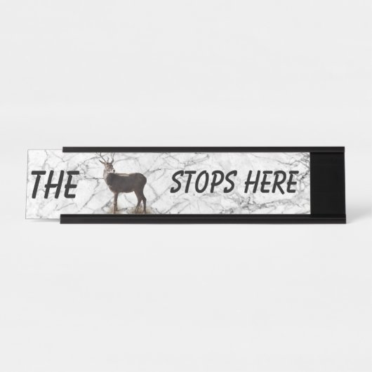 DOLLAR STOPPT HIER SCHREIBTISCHNAMENSPLAKETTE (Vorderseite )