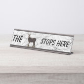 DOLLAR STOPPT HIER SCHREIBTISCHNAMENSPLAKETTE (Vorderseite )