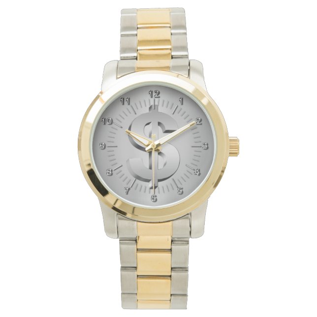 Dollar-Symbol Armbanduhr (Vorderseite)