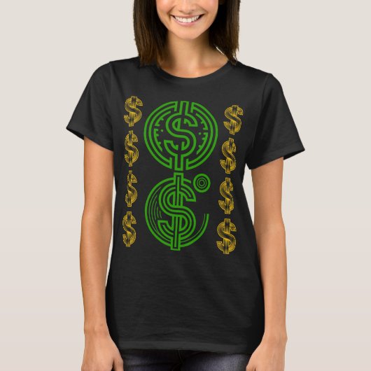 Dollar-Symbol - Geld Geld T-Shirt (Vorderseite)