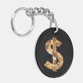 Dollar-Symbol Schlüsselanhänger (Vorderseite links)
