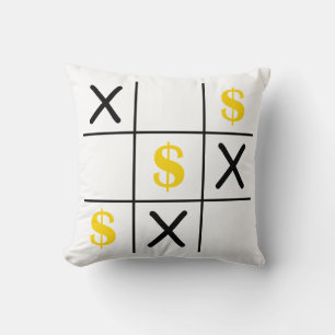 Dollar Tic Tac Toe Kissen