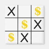 Dollar Tic Tac Toe Magnet (Vorne)