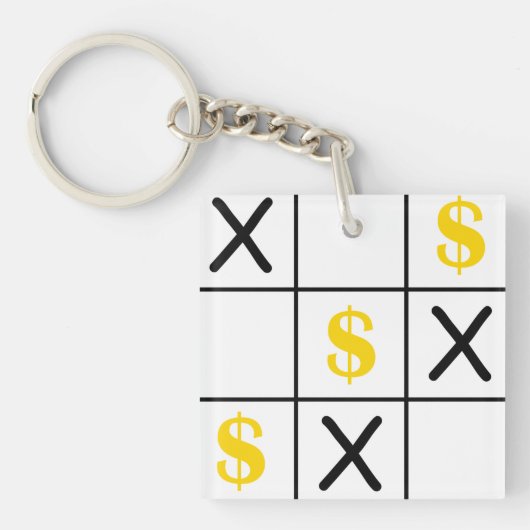 Dollar Tic Tac Toe Schlüsselanhänger (Vorderseite)