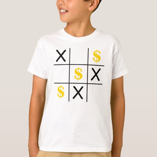 Dollar Tic Tac Toe T-Shirt (Vorderseite)