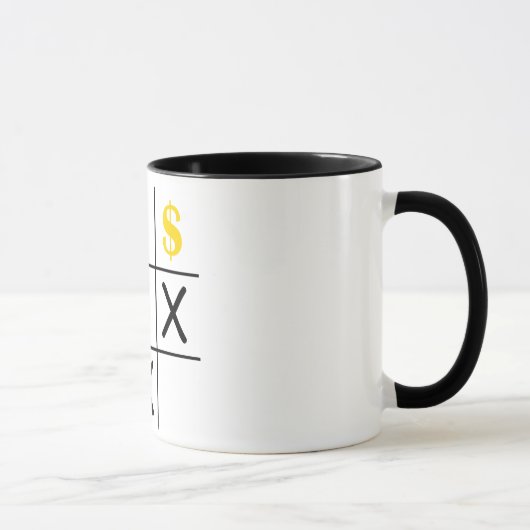 Dollar Tic Tac Toe Tasse (Rechts)