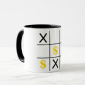 Dollar Tic Tac Toe Tasse (Vorderseite Links)
