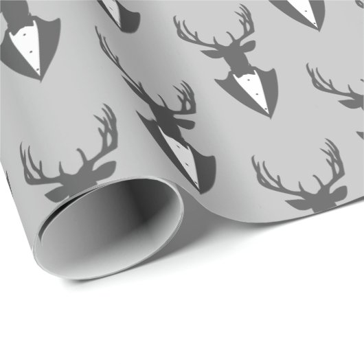 Dollar-tragendes Smoking Ihre Hintergrund-Farbe Geschenkpapier (Rolleneckpunkt)