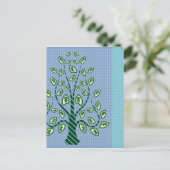 Dollar Tree Pop Art Postkarte (Stehend Vorderseite)