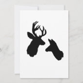 Dollar u. Damhirschkuh, Wedding Einladung (Rückseite)