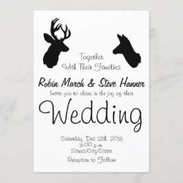 Dollar u. Damhirschkuh, Wedding Einladung