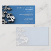 Dollar-Währungszeichen Visitenkarte (Vorne/Hinten)