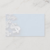 Dollar-Währungszeichen Visitenkarte (Rückseite)