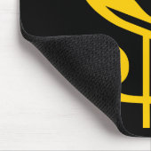 Dollar-Zeichen - gelb Mousepad (Ecke)