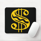 Dollar-Zeichen - gelb Mousepad (Mit Mouse)